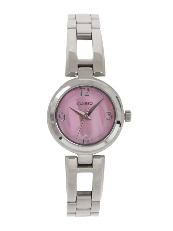 CASIO ENTICER Pink Dial Analogue Watch A632