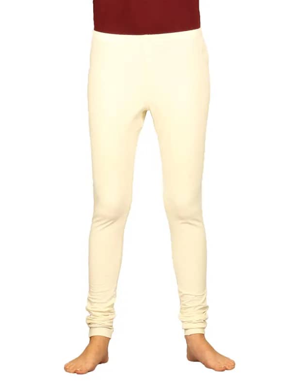 Urban Yoga Women's Fitted Yoga Cream Track Pant