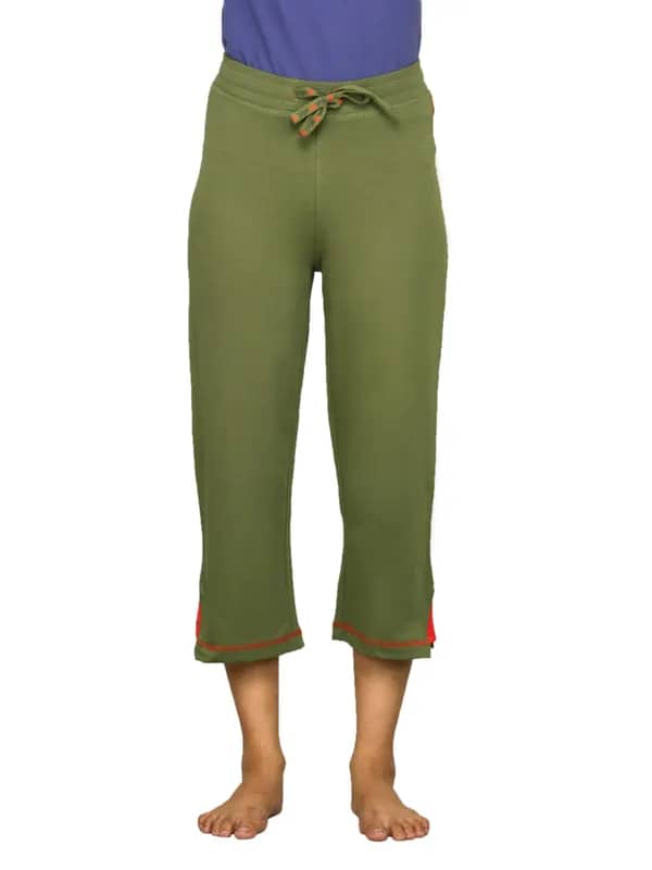 Urban Yoga Women Yoga Green Capri