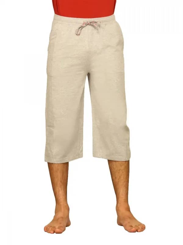 Urban Yoga Men Bottom Grey Melange Yoga Pants