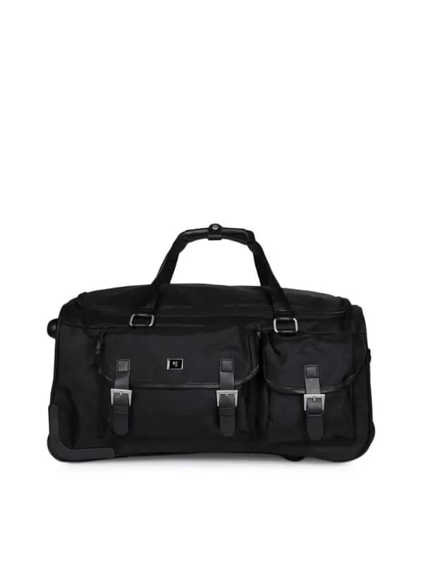 Peter England Unisex Black Duffle Bag