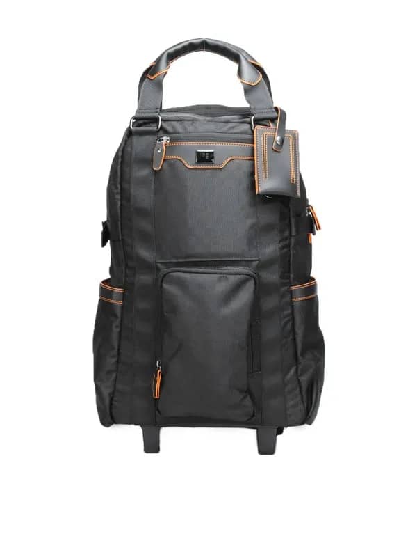 Peter England Unisex Black Backpack