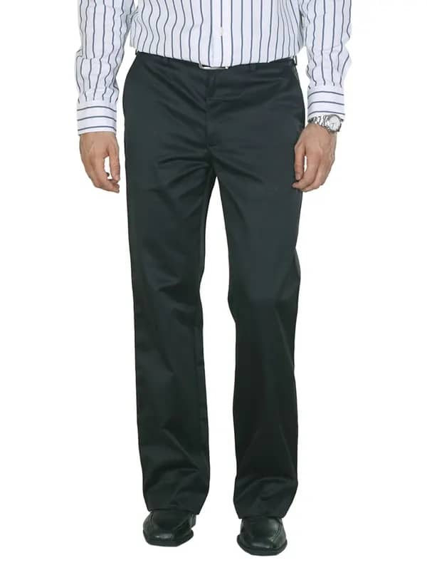 Peter England Men Black Formal Trousers