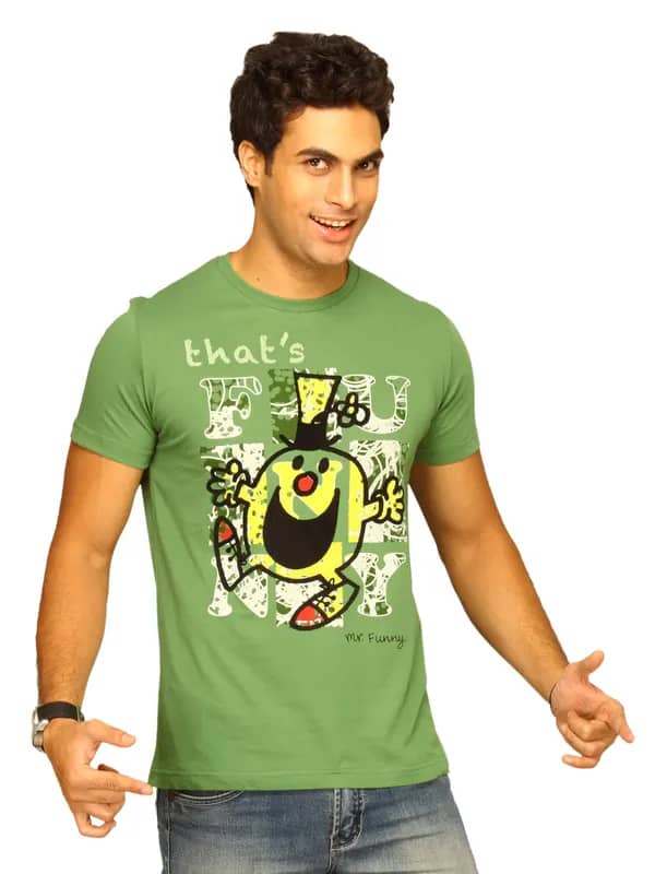 Mr.Men Men's Thats Funny Green T-shirt