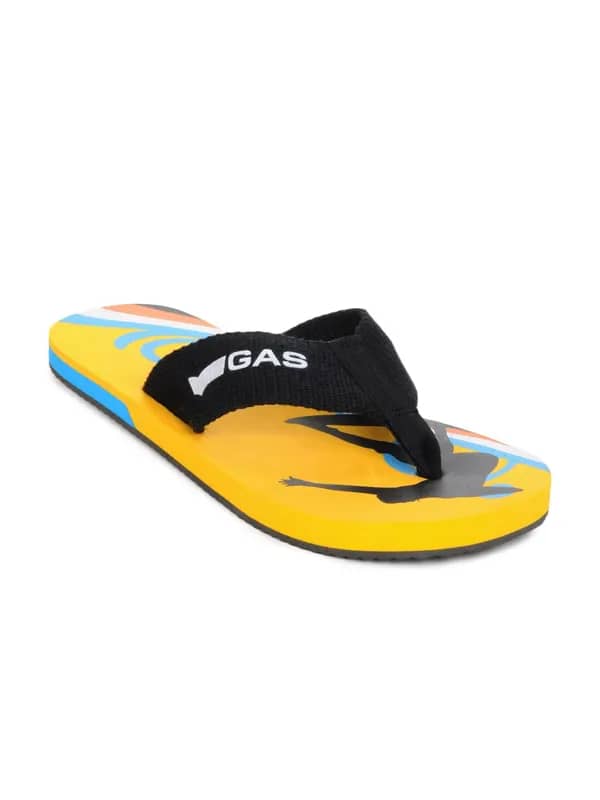 Gas Men Lagoon Yellow Flip Flops