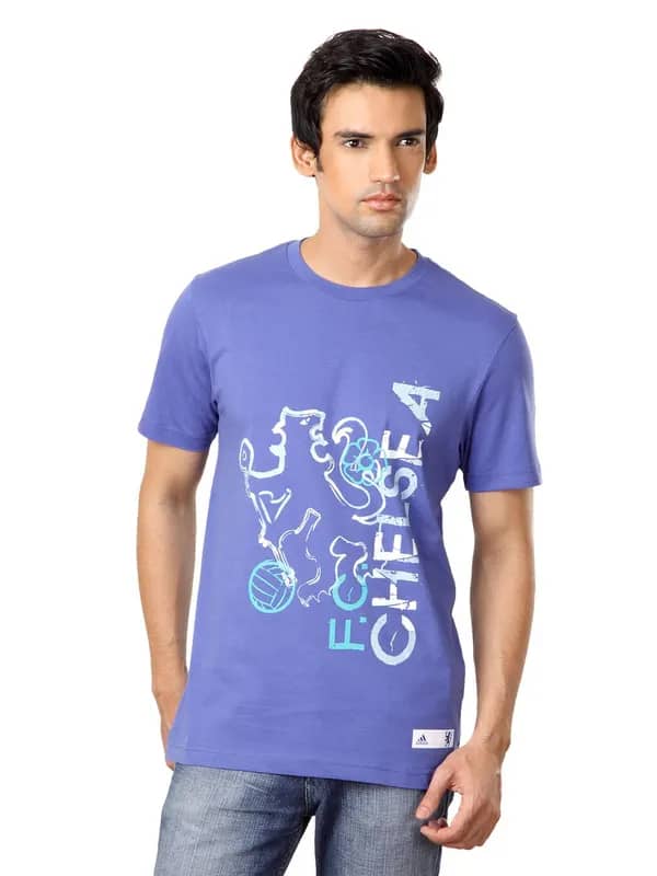 ADIDAS Men Blue Chelsea FC T-shirt