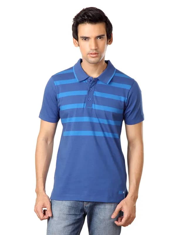 ADIDAS Men Blue T-shirt