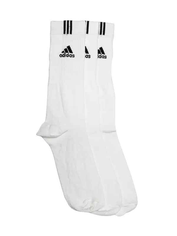 ADIDAS Unisex White Pack of 3 Socks