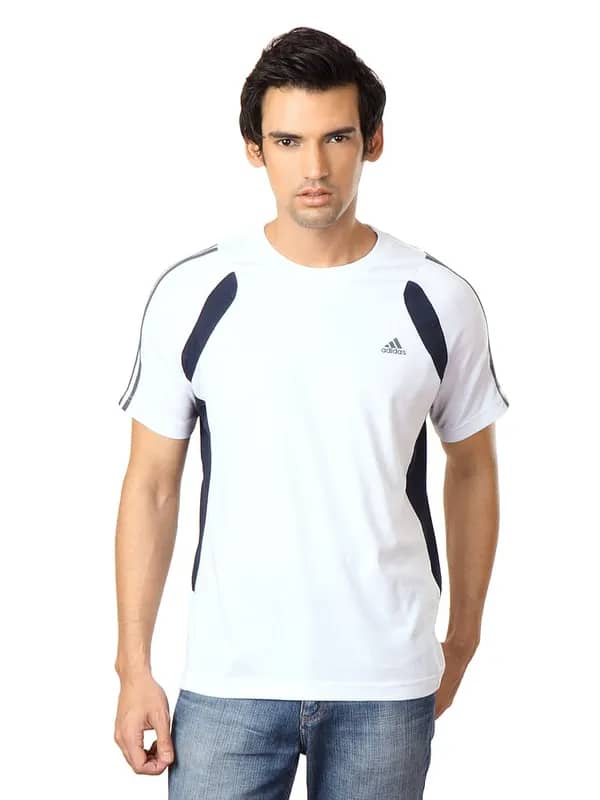 ADIDAS Men White T-shirt