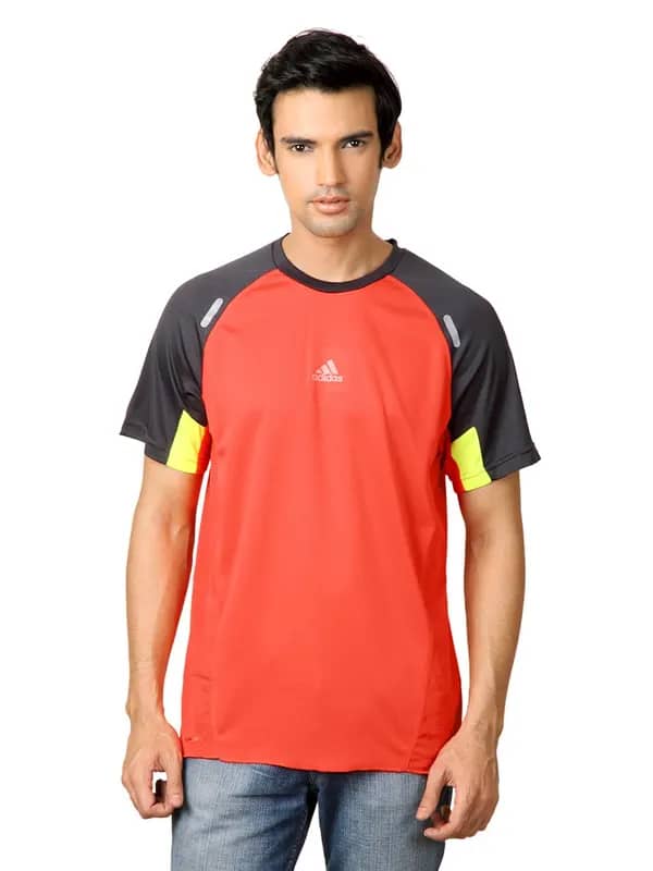 ADIDAS Men Orange T-shirt