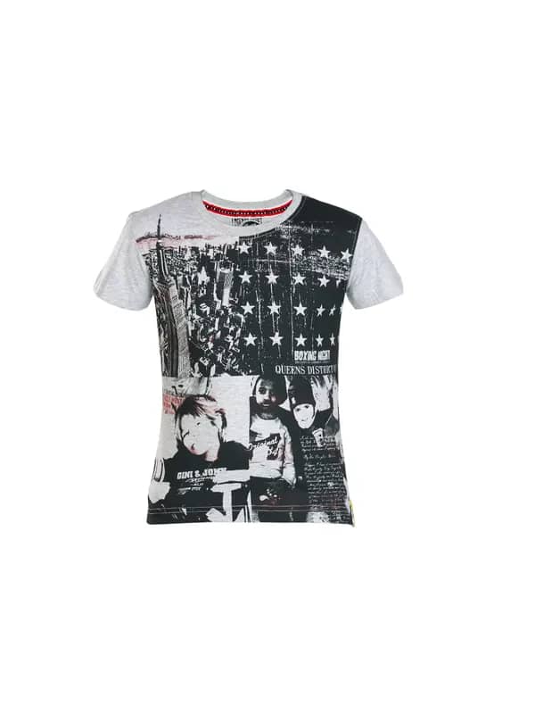 Gini and Jony Boys Around The World Grey T-shirt