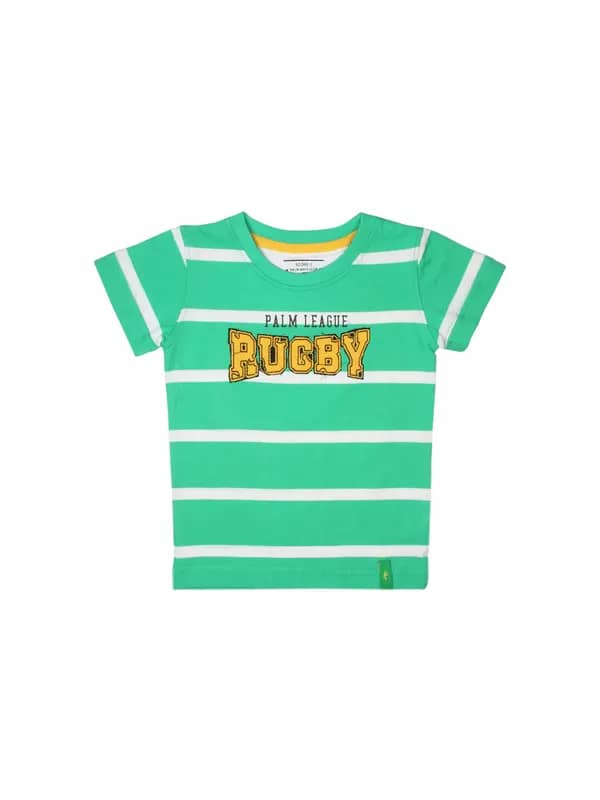 Gini and Jony Boys Rugby Green T-shirt