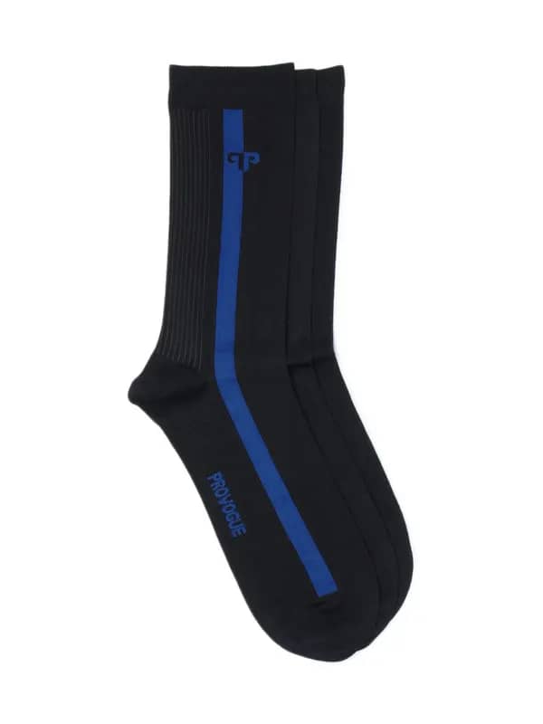Provogue Men Black Pack of 3 Socks