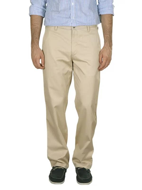 Scullers Men Beige Trousers