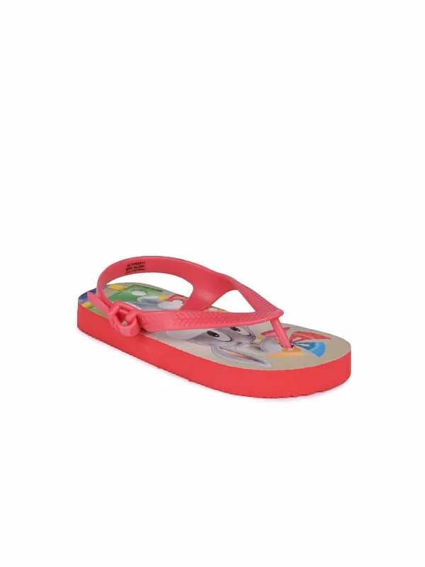 Warner Bros Kids Unisex Red Flip Flops