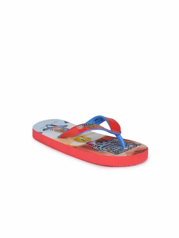 Warner Bros Kids Unisex Red Flip Flops
