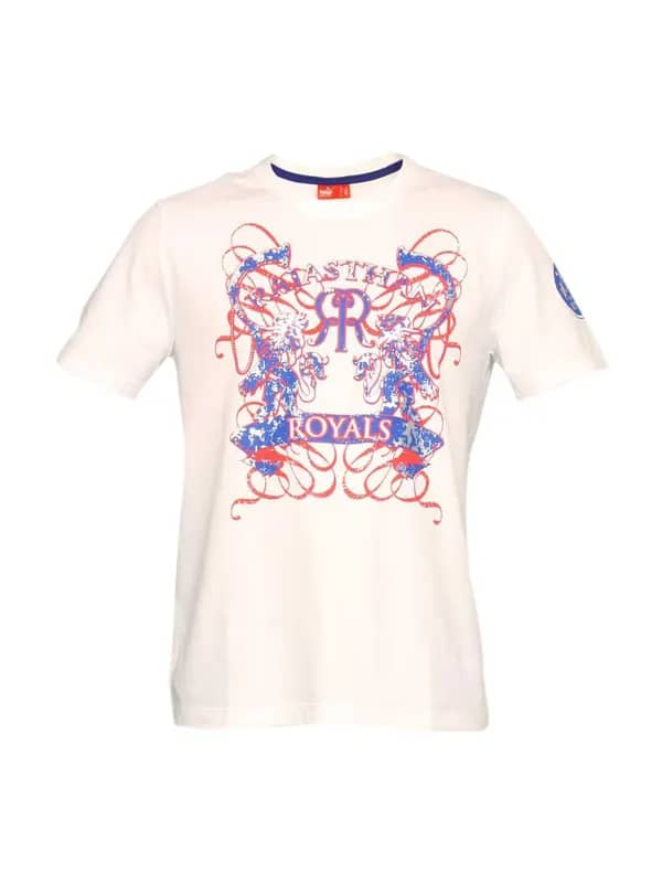 Puma Men's Rajasthan Royals White T-shirt