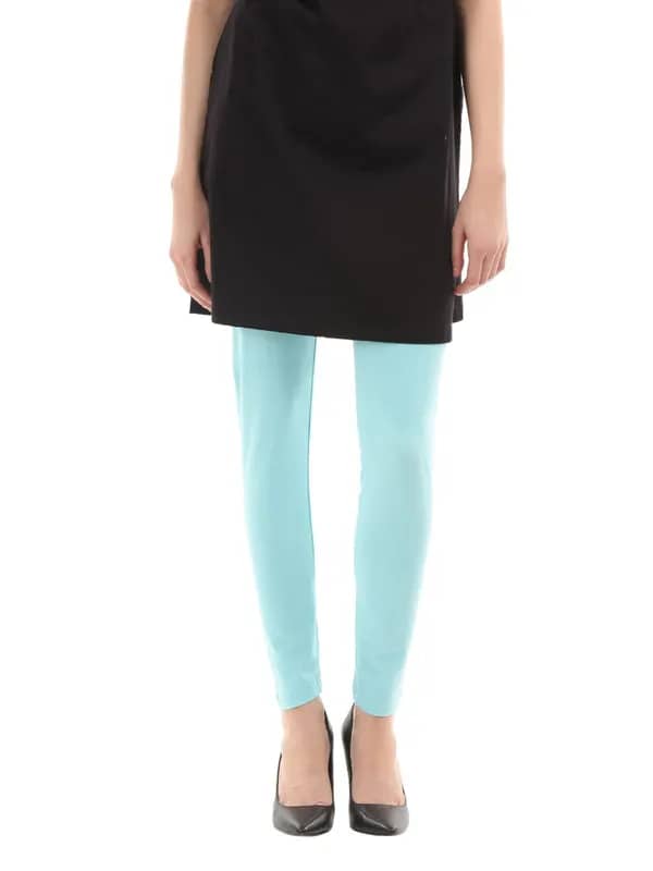 Femella Women Light Blue Leggings