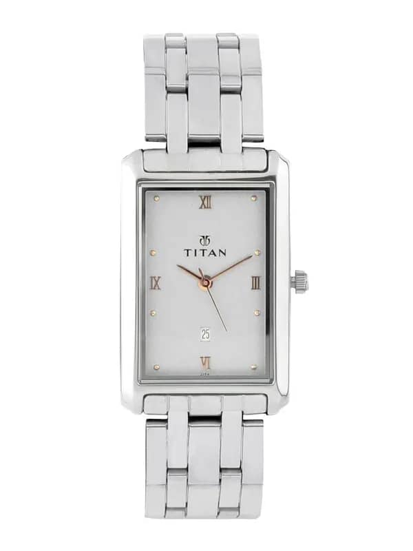Titan Men Silver Dial Watch