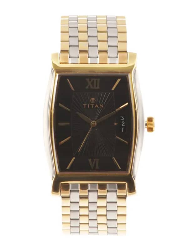 Titan Men Black Dial Watch