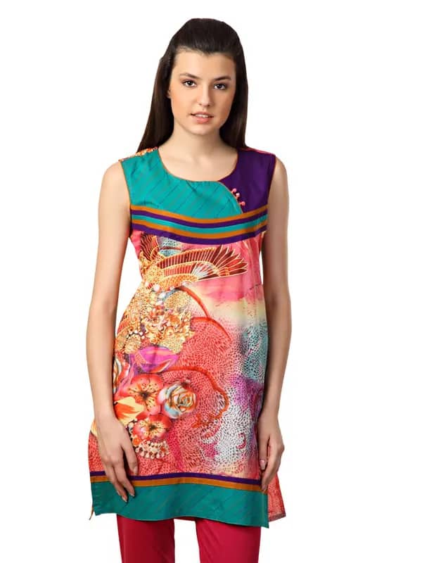 Span Women Multi Coloured Kurta