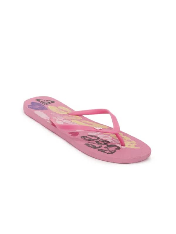 Roxy Women Pink Flip Flops