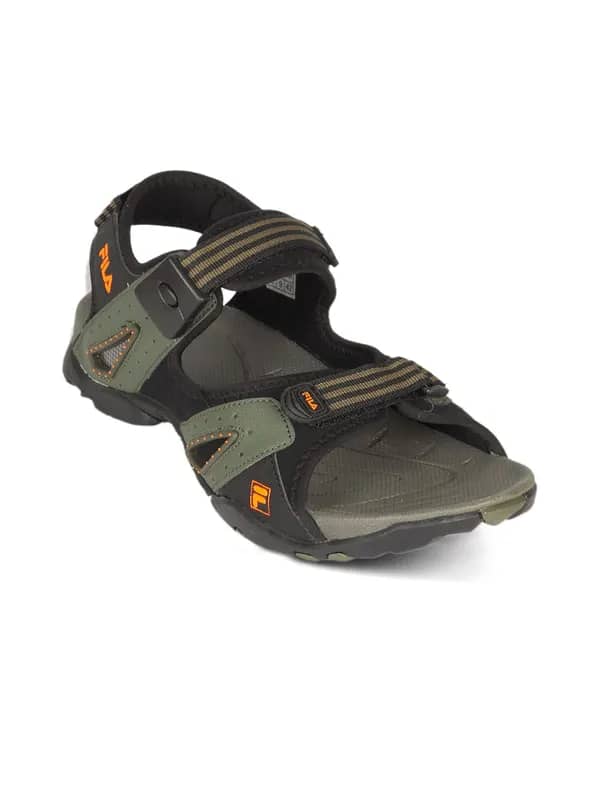 Fila Men Motor Sports Olive Black Sandals
