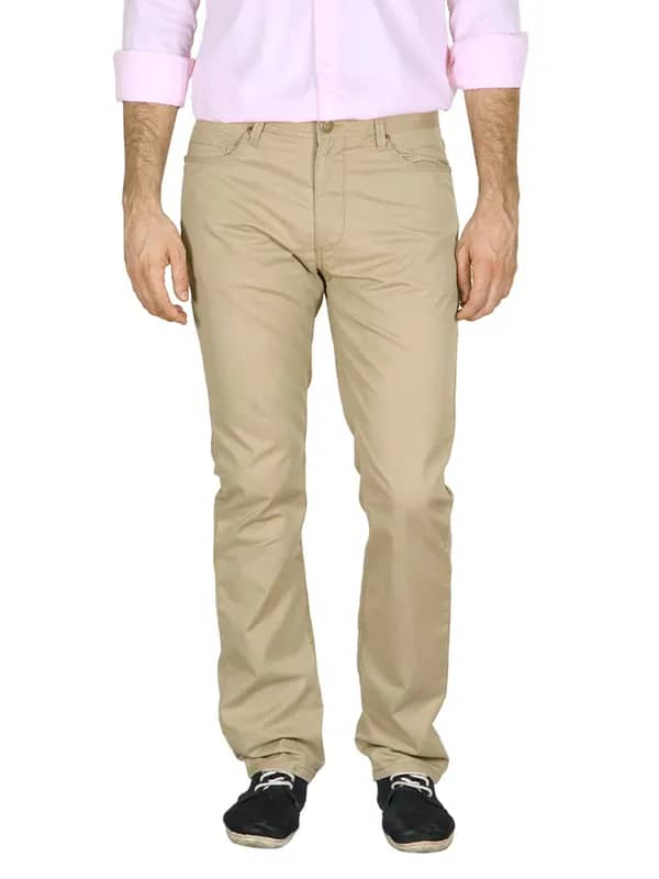 Highlander Men Khaki Trousers