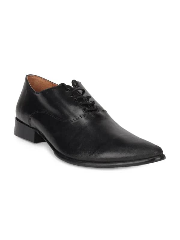 Carlton London Men Black Formal Shoes