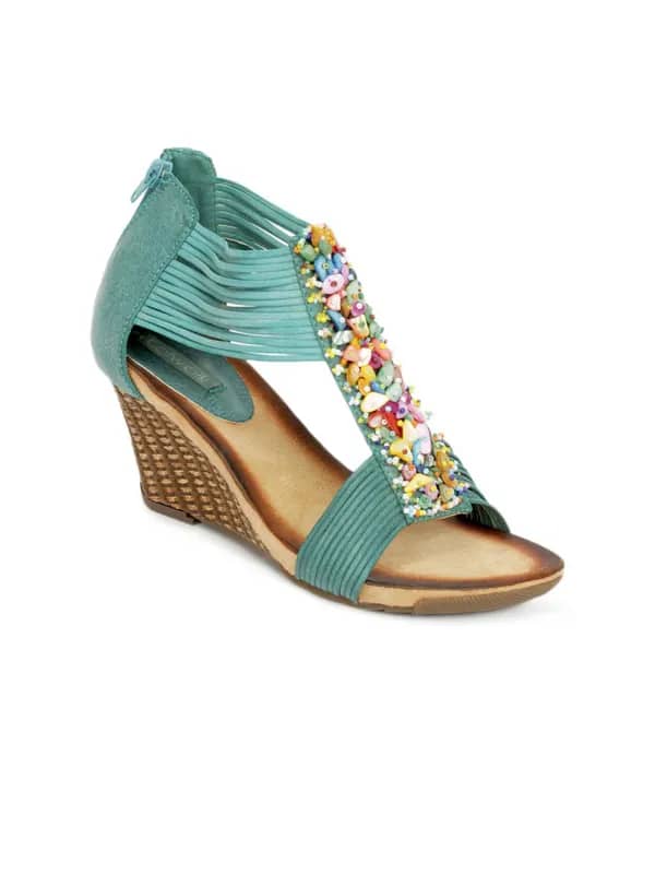 Catwalk Women Teal Wedges