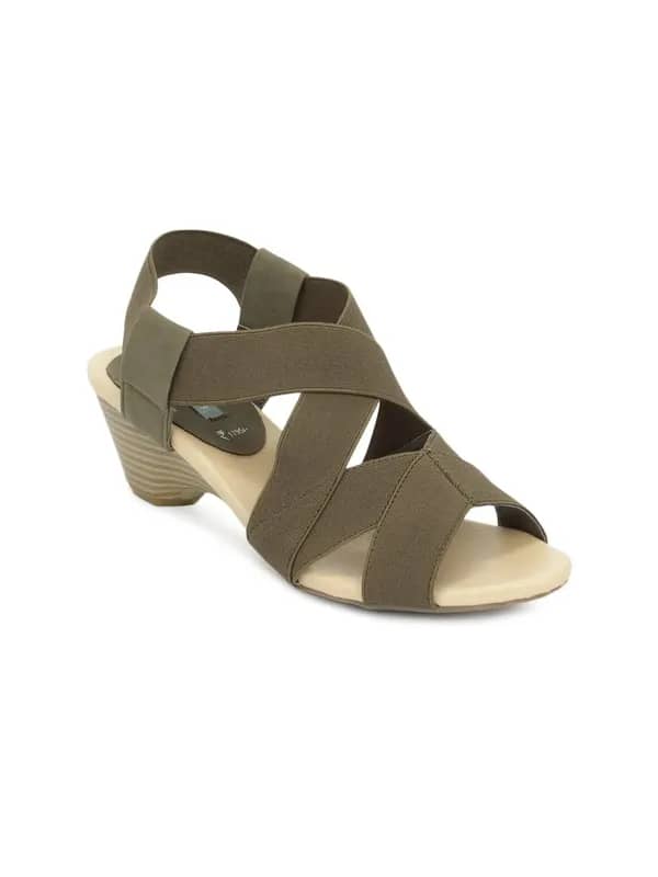 Catwalk Women Olive Heels