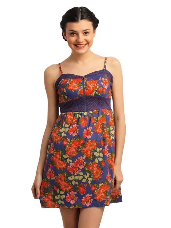 Remanika Women Navy Blue Dress