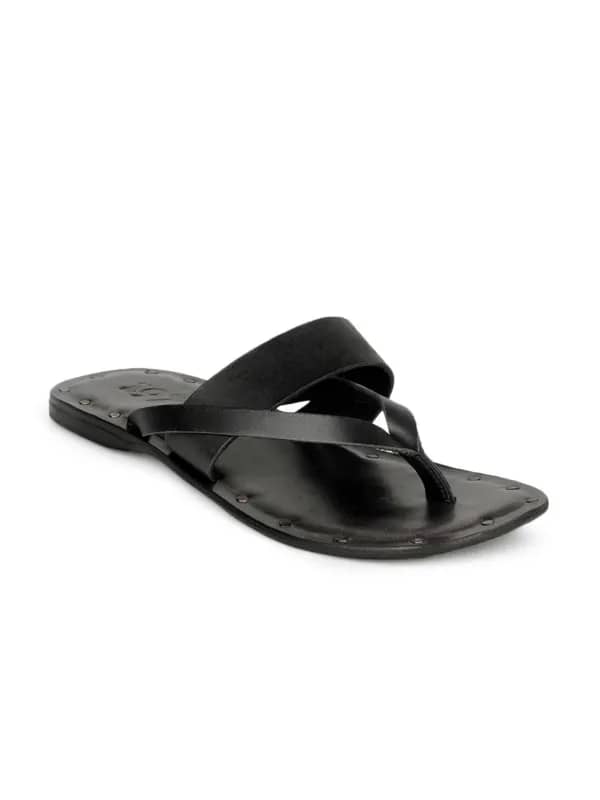 Estd. 1977 Men Black Sandals