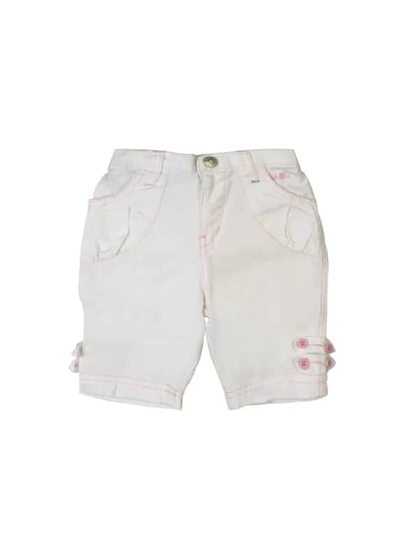 Gini and Jony Girls White Pedal Pusher
