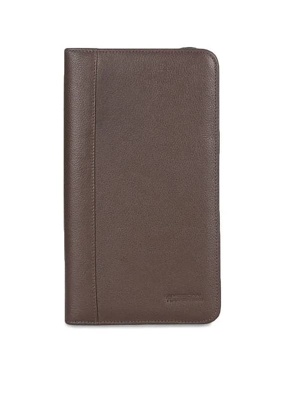 American Tourister Unisex Brown Passport Holder