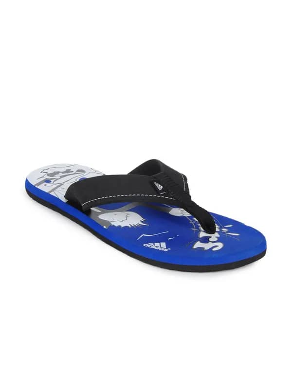 ADIDAS Men Black Adi Surge Flip Flops