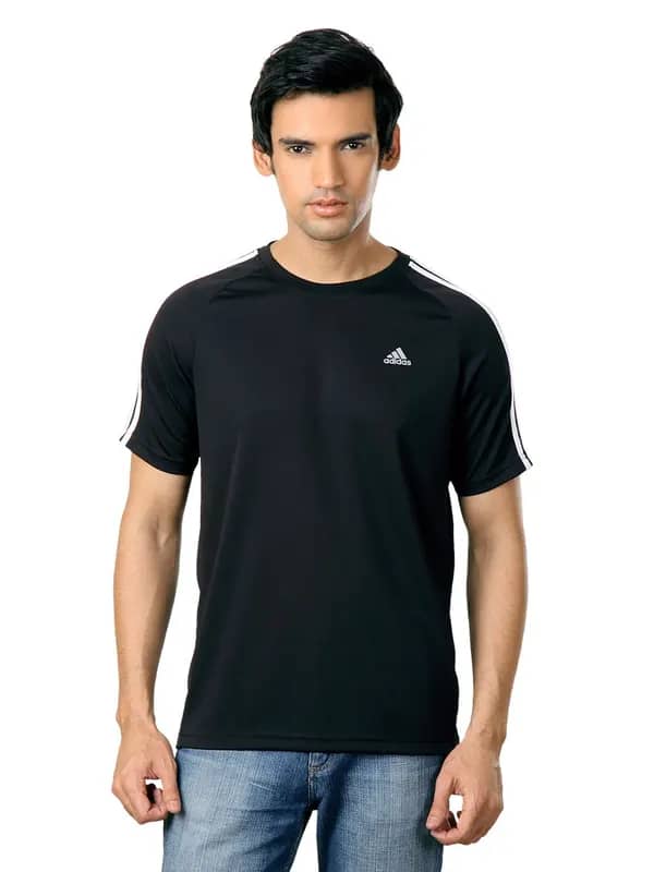 ADIDAS Men Black T-shirt