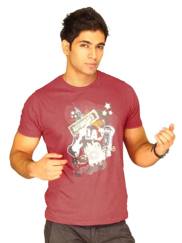 Probase Men's Big Sound Red Tshirt