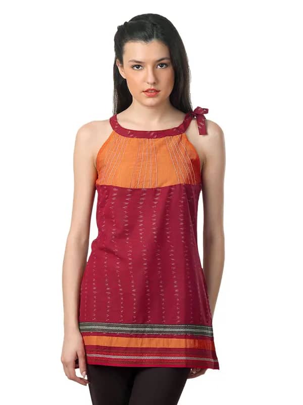 Mother Earth Women Red Kurti
