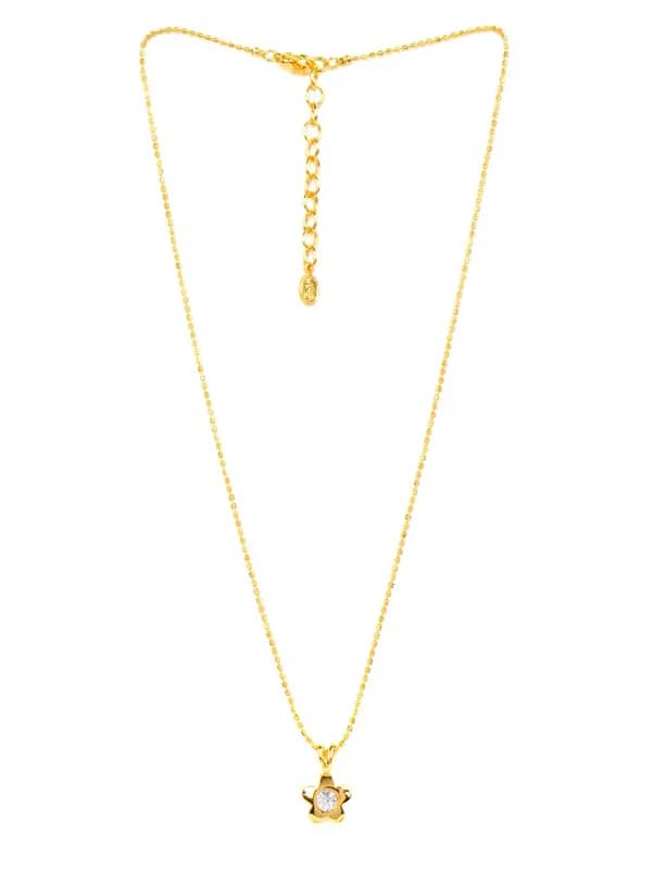 Estelle Women Gold Pendant with Chain