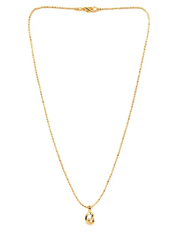 Estelle Women Gold Pendant with Chain