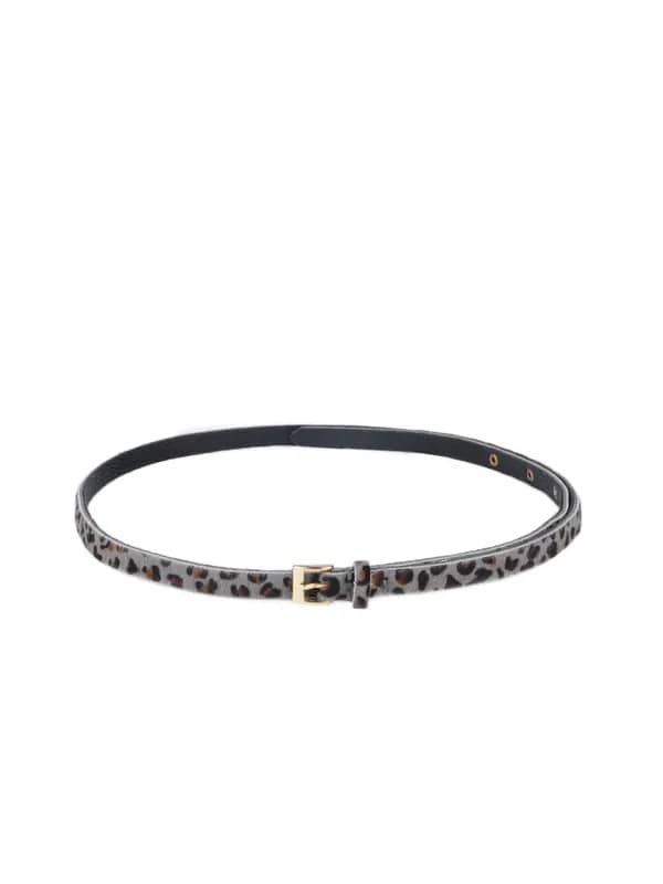 French Connection Women Grey Sweetie Skinny Belt