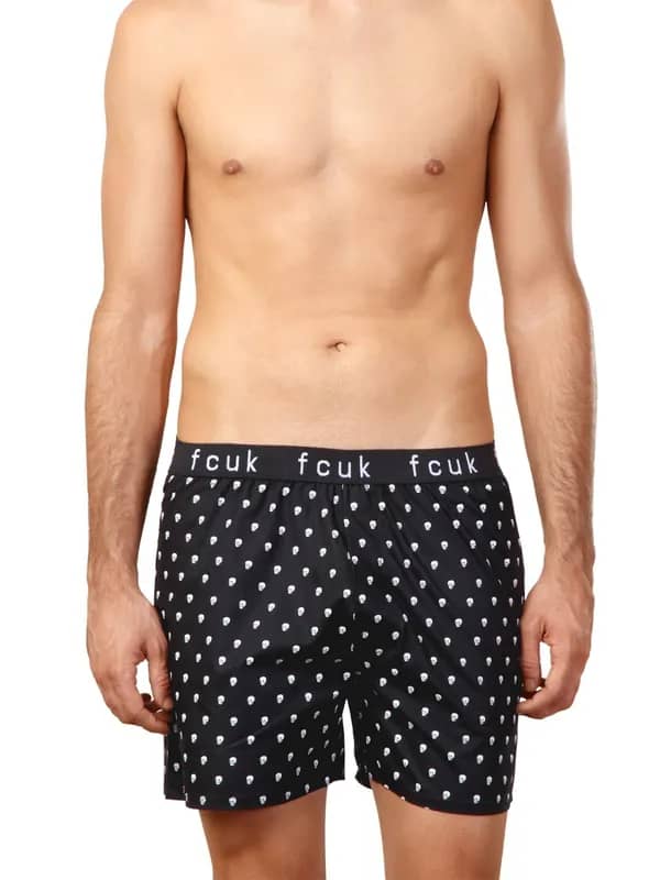 FCUK Black Boxers