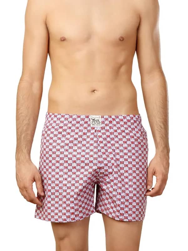 FCUK Red & White Boxers