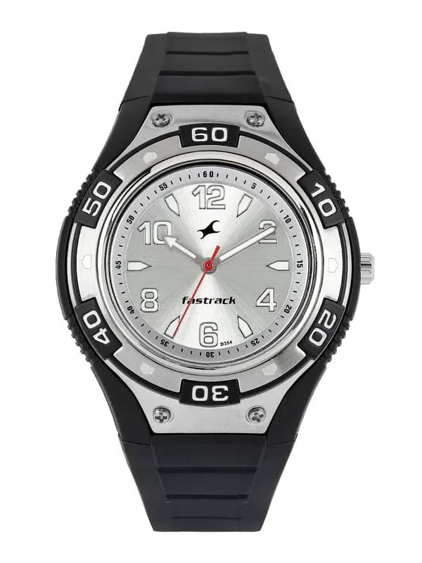 Fastrack Men Silver-Toned Dial Watch N9333PP01