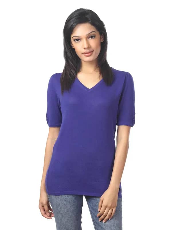 United Colors of Benetton Women Blue Sweater