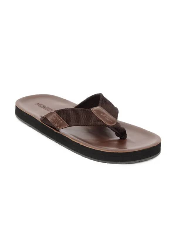 Numero Uno Men Brown Flip Flops