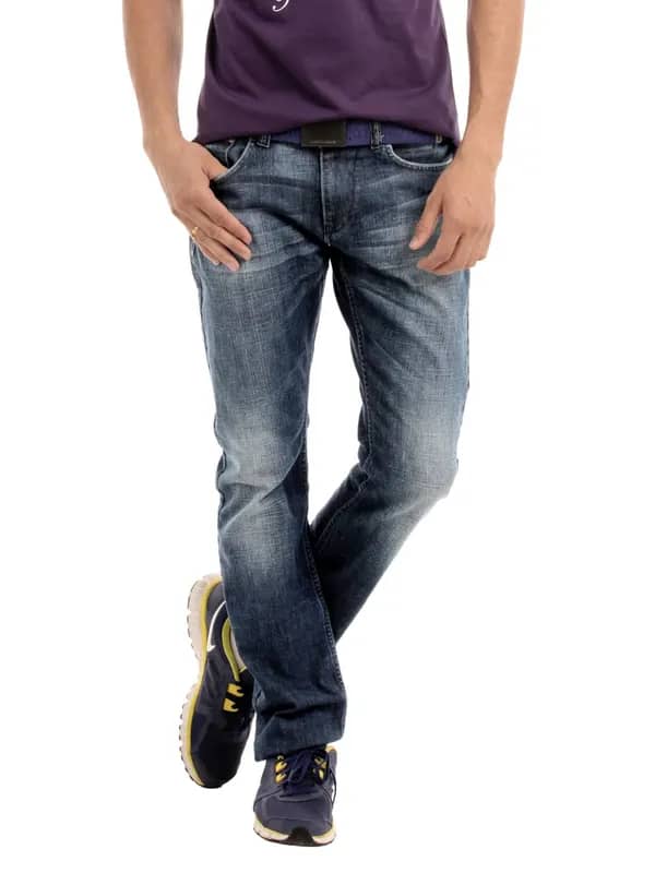 Spykar Men Navy Blue Jeans