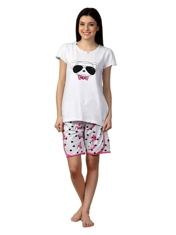 SDL by Sweet Dreams Women White Night suits