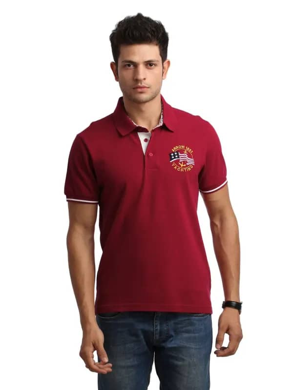 Arrow Sport Men Red T-shirt